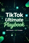 TikTok Ultimate Playbook | 302 Hooks + 433 Live Scripts PDF