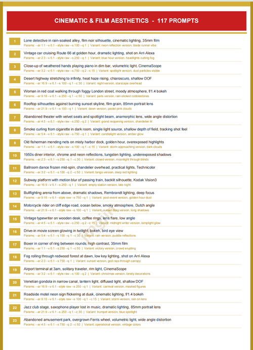 700 Professional Midjourney Creation Prompts